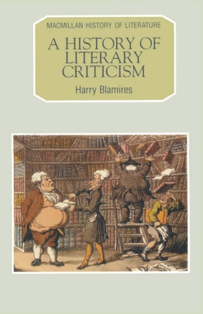 Book Cover for History of Literary Criticism by Morony, Michael