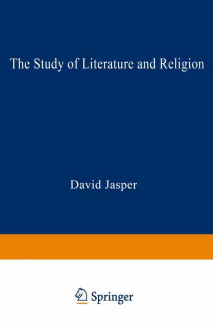 Book Cover for Study of Literature and Religion by David Jasper