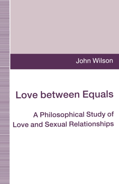 Book Cover for Love between Equals by John Wilson