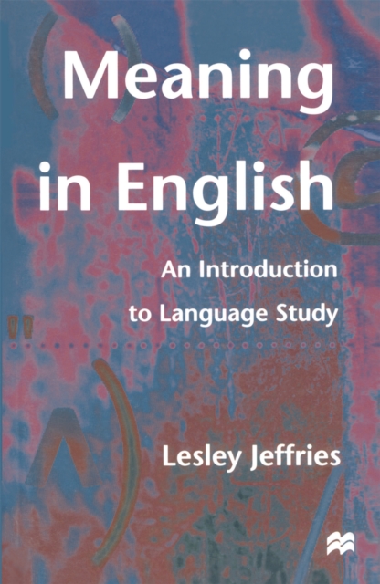 Book Cover for Meaning in English by Lesley Jeffries