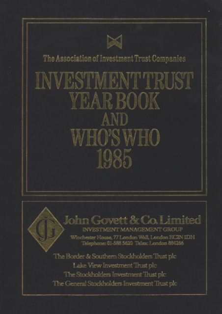 Book Cover for Investment Trust Year Book & Who's Who 1985 by NA NA