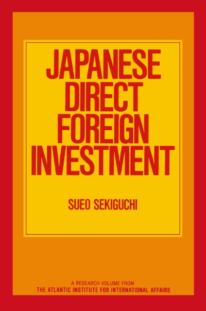 Book Cover for Japanese Direct Foreign Investment by NA NA