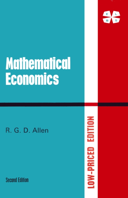 Book Cover for Mathematical Economics by NA NA