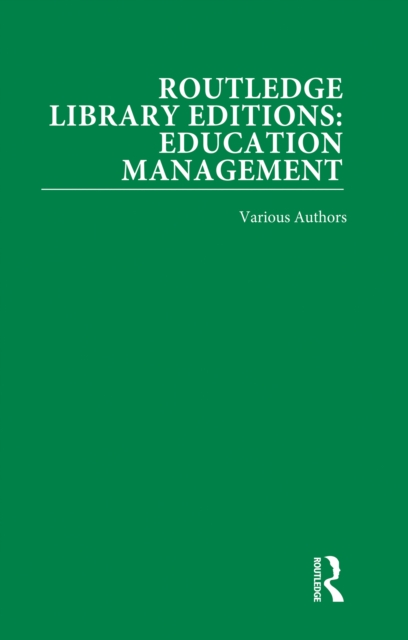 Book Cover for Routledge Library Editions: Education Management by Various