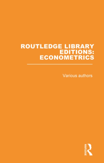 Book Cover for Routledge Library Editions: Econometrics by Various