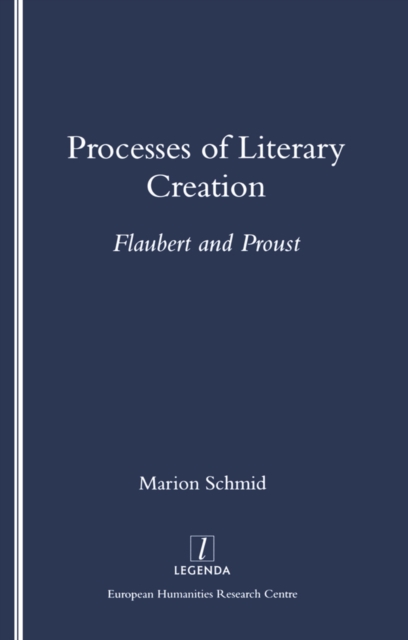 Book Cover for Processes of Literary Creation by Marion Schmid