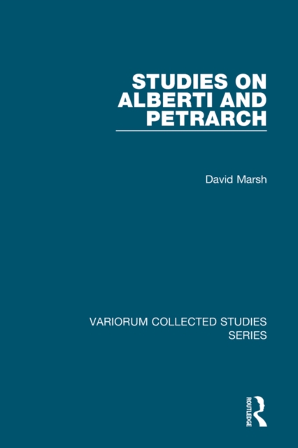 Book Cover for Studies on Alberti and Petrarch by David Marsh