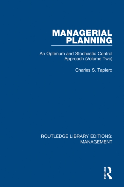 Book Cover for Managerial Planning by Tapiero, Charles S.