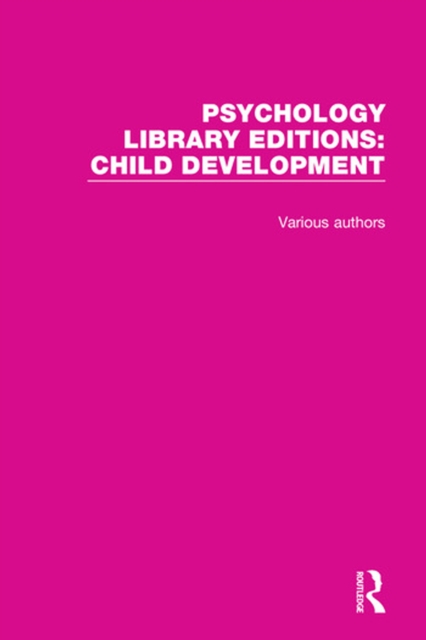 Book Cover for Psychology Library Editions: Child Development by Various