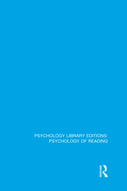 Book Cover for Psychology Library Editions: Psychology of Reading by Various Authors