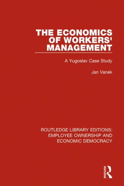 Book Cover for Economics of Workers' Management by Jan Vanek