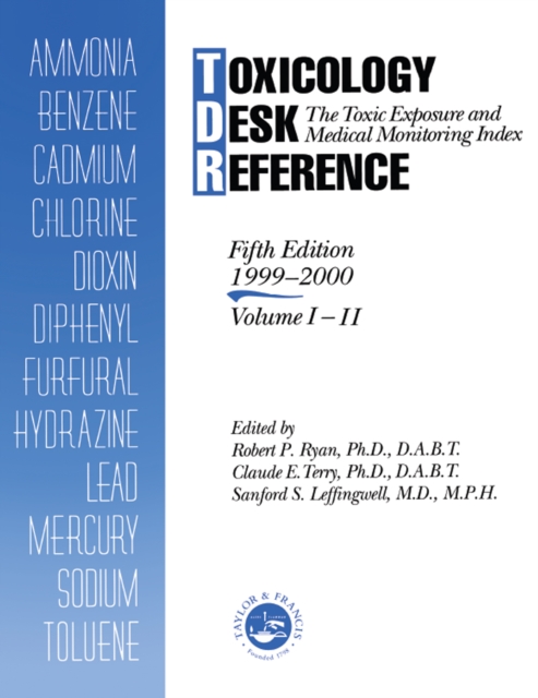 Book Cover for Toxicology Desk Reference by Robert Ryan
