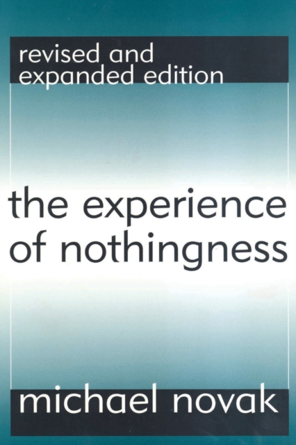 Book Cover for Experience of Nothingness by Michael Novak