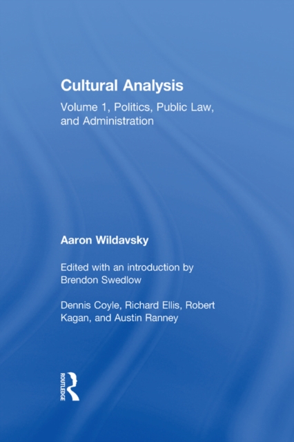 Book Cover for Cultural Analysis by Aaron Wildavsky