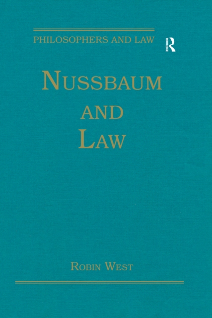 Book Cover for Nussbaum and Law by West, Robin