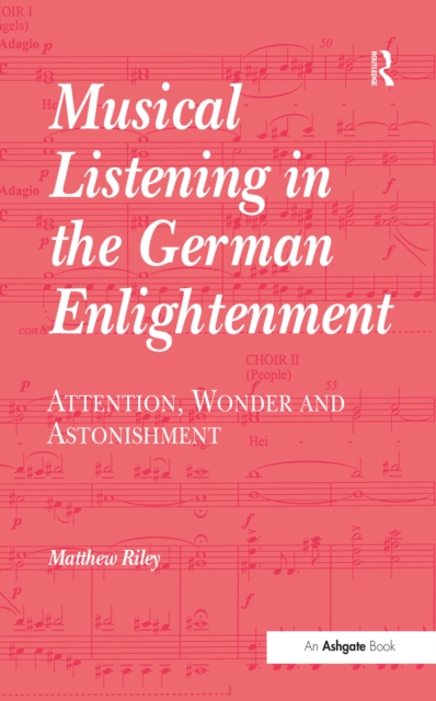 Book Cover for Musical Listening in the German Enlightenment by Matthew Riley