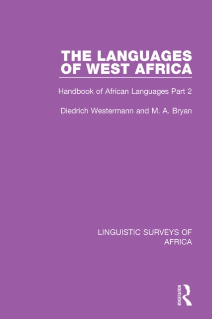 Book Cover for Languages of West Africa by Diedrich Westermann, M. A. Bryan