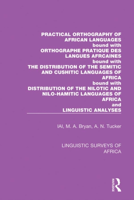 Book Cover for Practical Orthography of African Languages by International African Institute