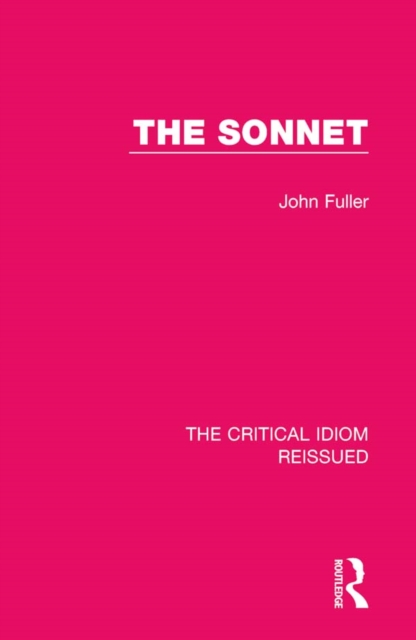 Book Cover for Sonnet by John Fuller
