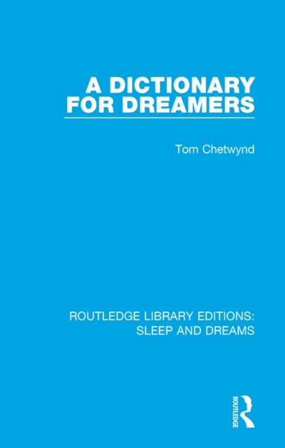 Book Cover for Dictionary for Dreamers by Chetwynd, Tom