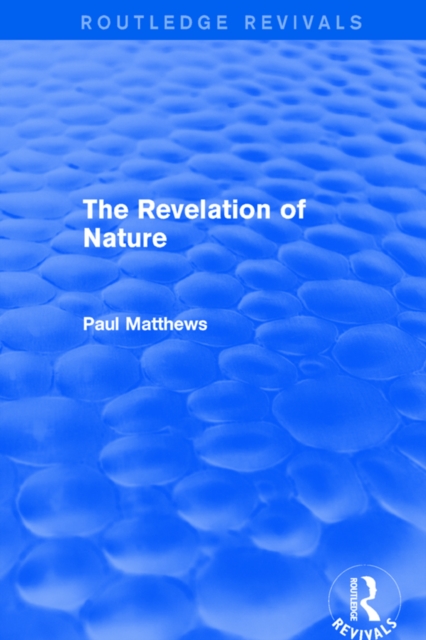 Book Cover for Revelation of Nature by Paul Matthews