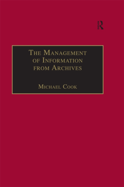 Book Cover for Management of Information from Archives by Michael Cook