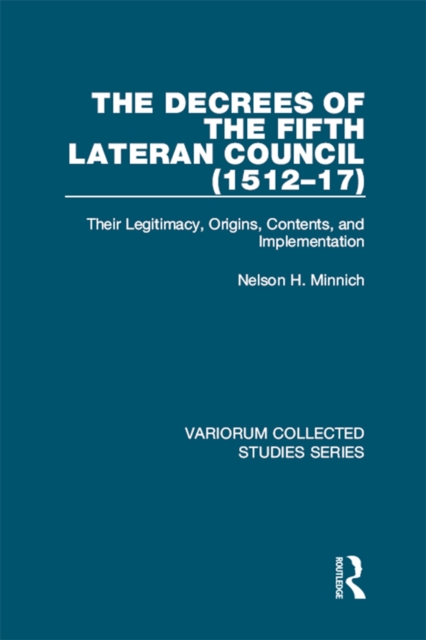 Book Cover for Decrees of the Fifth Lateran Council (1512-17) by Nelson H. Minnich