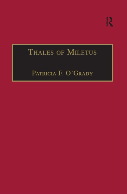 Book Cover for Thales of Miletus by Patricia F. O'Grady