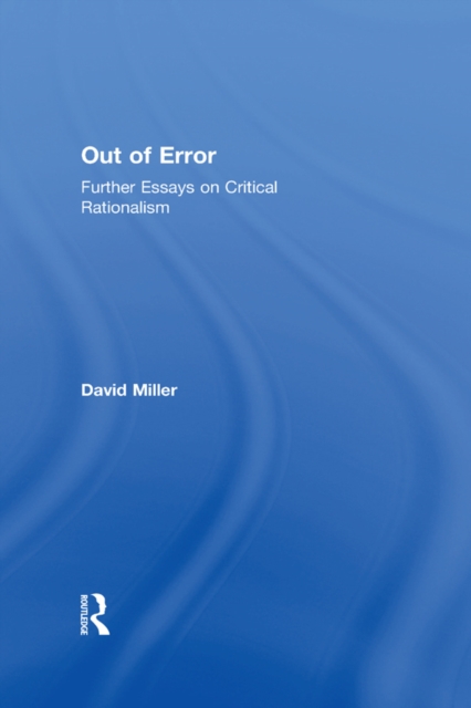 Book Cover for Out of Error by Miller, David