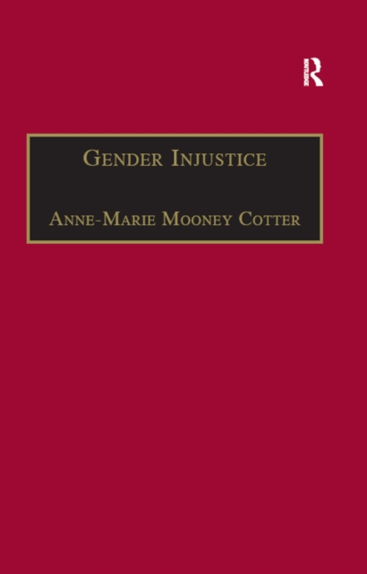 Book Cover for Gender Injustice by Anne-Marie Mooney Cotter