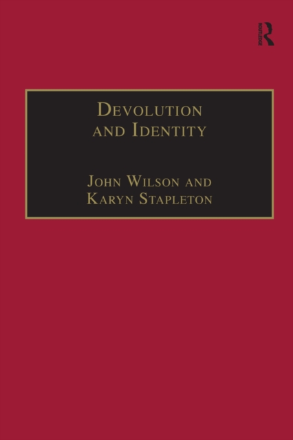 Book Cover for Devolution and Identity by John Wilson