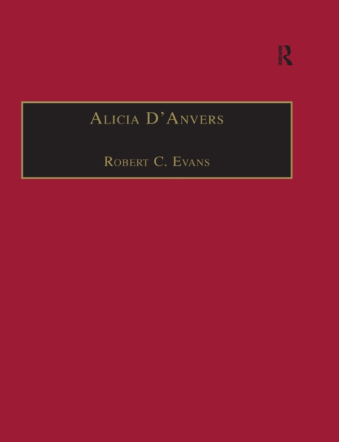 Book Cover for Alicia D'Anvers by Robert C. Evans