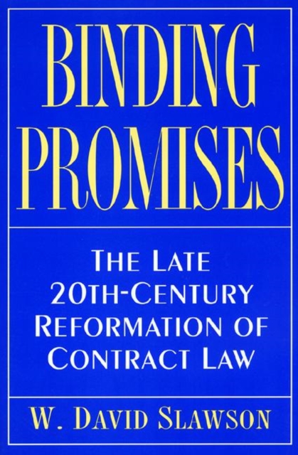 Book Cover for Binding Promises by W. David Slawson