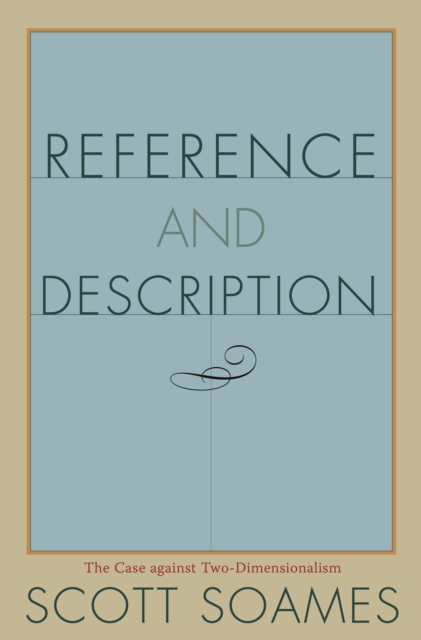 Book Cover for Reference and Description by Scott Soames