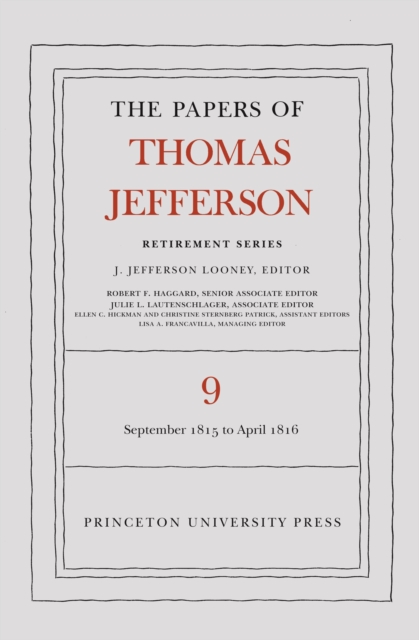 Book Cover for Papers of Thomas Jefferson, Retirement Series, Volume 9 by Thomas Jefferson