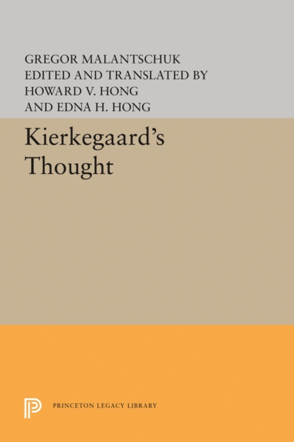 Book Cover for Kierkegaard's Thought by Gregor Malantschuk