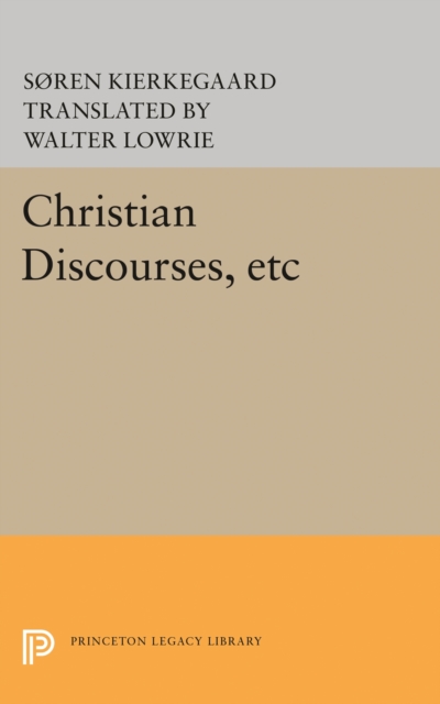 Book Cover for Christian Discourses, etc by Soren Kierkegaard