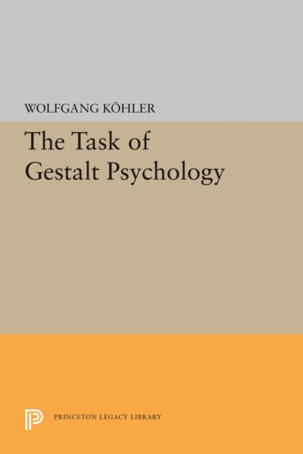 Book Cover for Task of Gestalt Psychology by Wolfgang Kohler