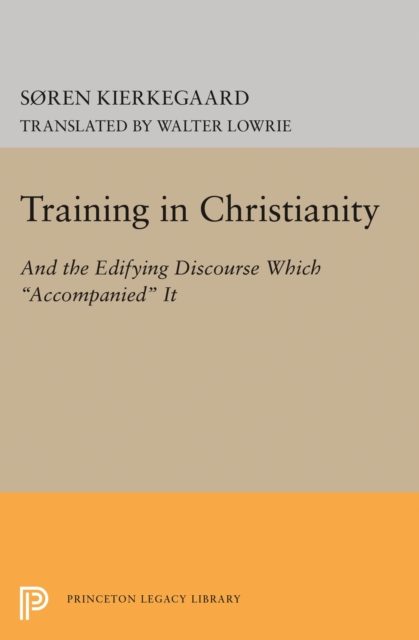 Book Cover for Training in Christianity by Soren Kierkegaard