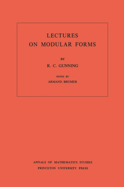 Book Cover for Lectures on Modular Forms. (AM-48), Volume 48 by Gunning, Robert C.