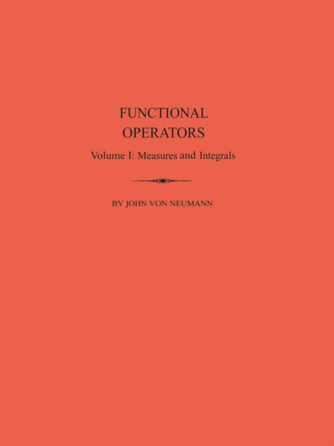 Book Cover for Functional Operators (AM-21), Volume 1 by John von Neumann