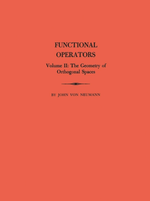 Book Cover for Functional Operators (AM-22), Volume 2 by John von Neumann