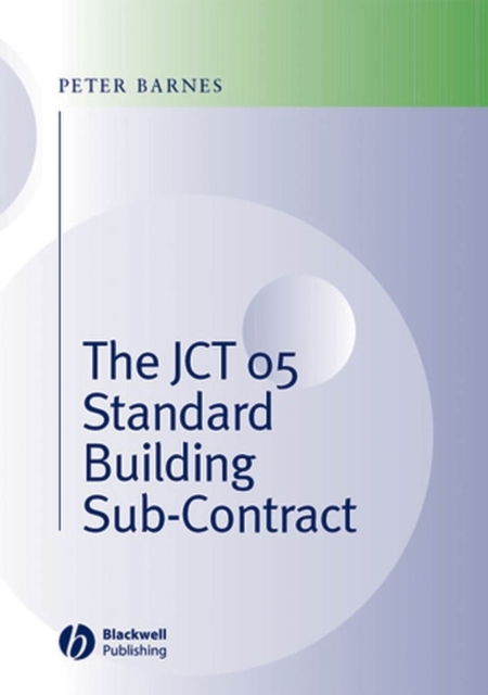 Book Cover for JCT 05 Standard Building Sub-Contract by Peter Barnes
