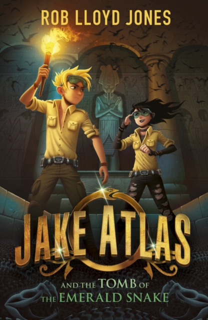 Book Cover for Jake Atlas and the Tomb of the Emerald Snake by Rob Lloyd Jones