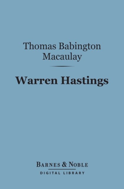 Book Cover for Warren Hastings (Barnes & Noble Digital Library) by Thomas Babington Macaulay