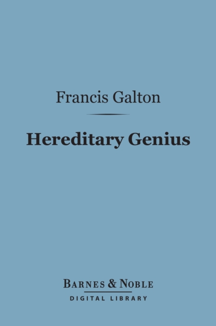 Book Cover for Hereditary Genius (Barnes & Noble Digital Library) by Francis Galton