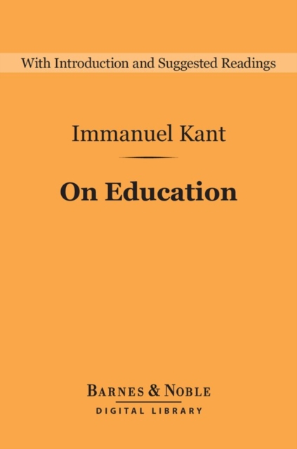 Book Cover for On Education (Barnes & Noble Digital Library) by Immanuel Kant