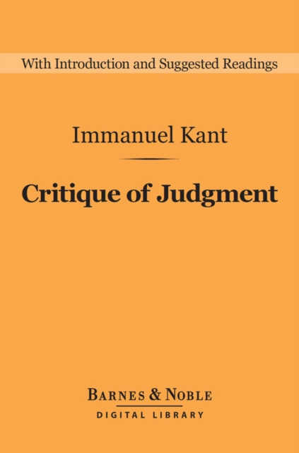 Book Cover for Critique of Judgment (Barnes & Noble Digital Library) by Immanuel Kant