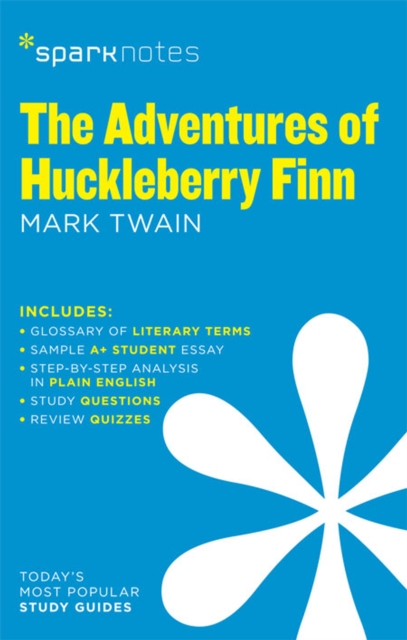 Book Cover for Adventures of Huckleberry Finn SparkNotes Literature Guide by SparkNotes