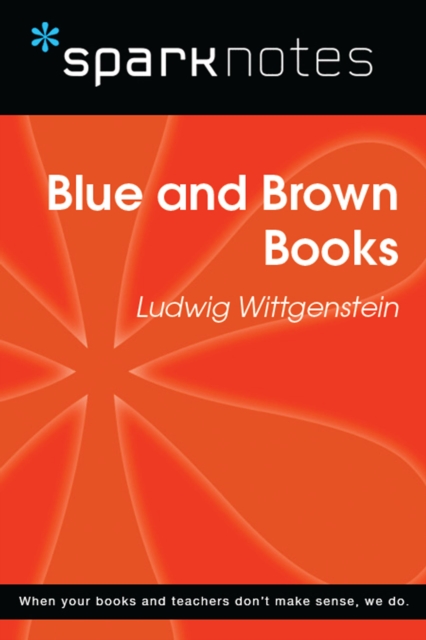 Book Cover for Blue and Brown Books (SparkNotes Philosophy Guide) by SparkNotes